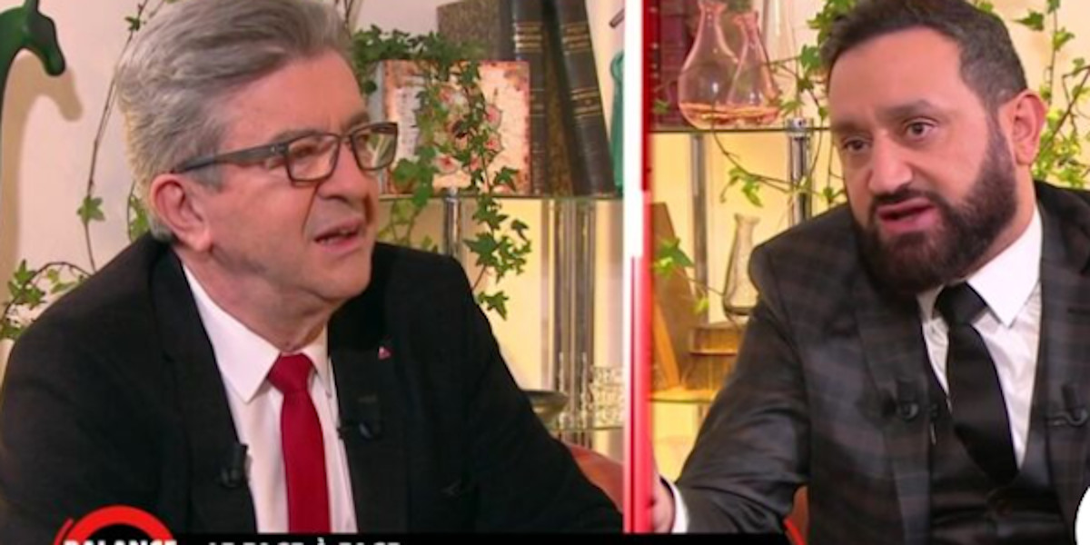 Jean Luc Mélenchon face à Cyril Hanouna Ce célèbre journaliste qu il