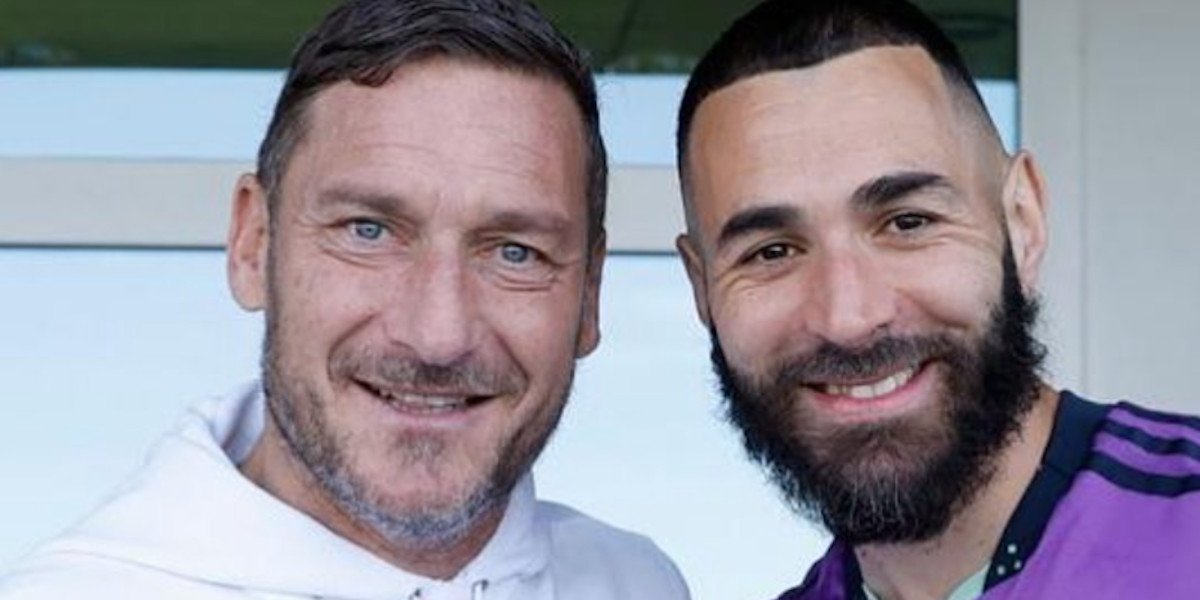 Karim Benzema Geste Incompr Hensible Avec Francesco Totti Madrid