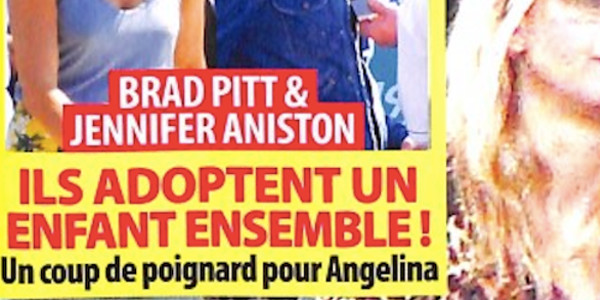 Jennifer Aniston Et Brad Pitt Adoptent Un Enfant Ensemble Photo